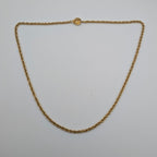 Chanel Gold CC Logo Chain Necklace Vintage