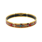 Hermes Enamel PM Bangle Bracelet Gold Red Email PM