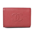Chanel Mini Wallet Trifold Caviar Leather Dahl Cles