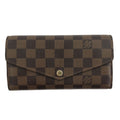 Louis Vuitton Long Wallet Portefeuille Sarah Damier Ebene Pocket