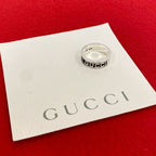 Gucci Logo Silver 925 Ring No 12 Accessory 92267