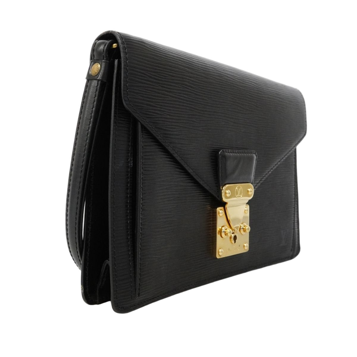 Louis Vuitton Clutch Epi Pochette Series Dragonne Noir — view 2