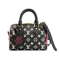 Louis Vuitton Handbag Speedy Bandouliere 20 Black White Pink