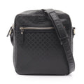 Gucci Shoulder Bag Diamante Black Leather