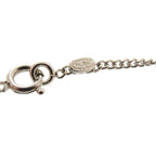 Chanel Coco Mark Metal Rhinestone Silver Necklace 0460 — view 7