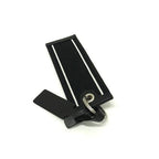 Saint Laurent Nylon Canvas Key Holder Key Ring Black White — view 2
