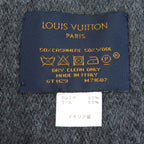 Louis Vuitton Monogram Gradient Cashmere Wool Scarf Noir Black — view 6