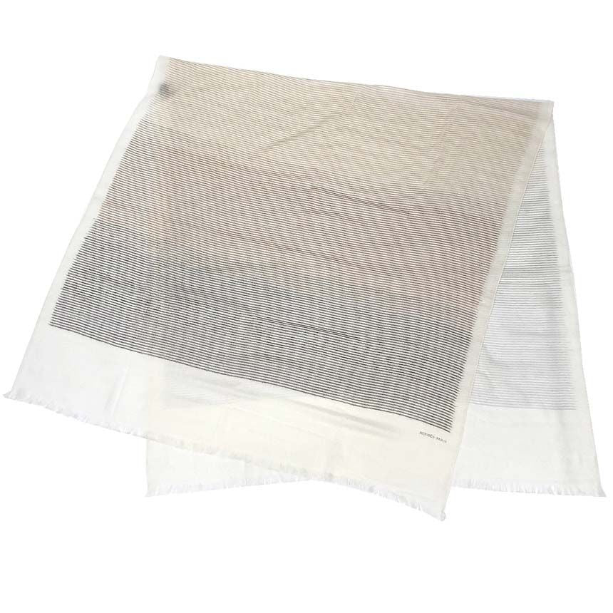 Hermes Cashmere Large Shawl Beige