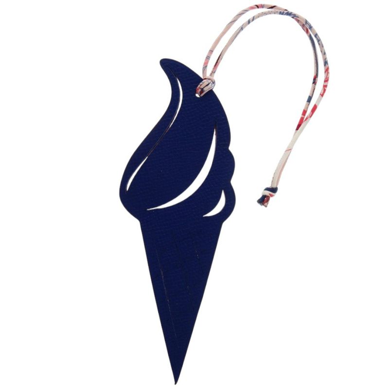 Hermes Petite Ache Ice Cream Leather Blue Red Key Holder 0070 — view 2
