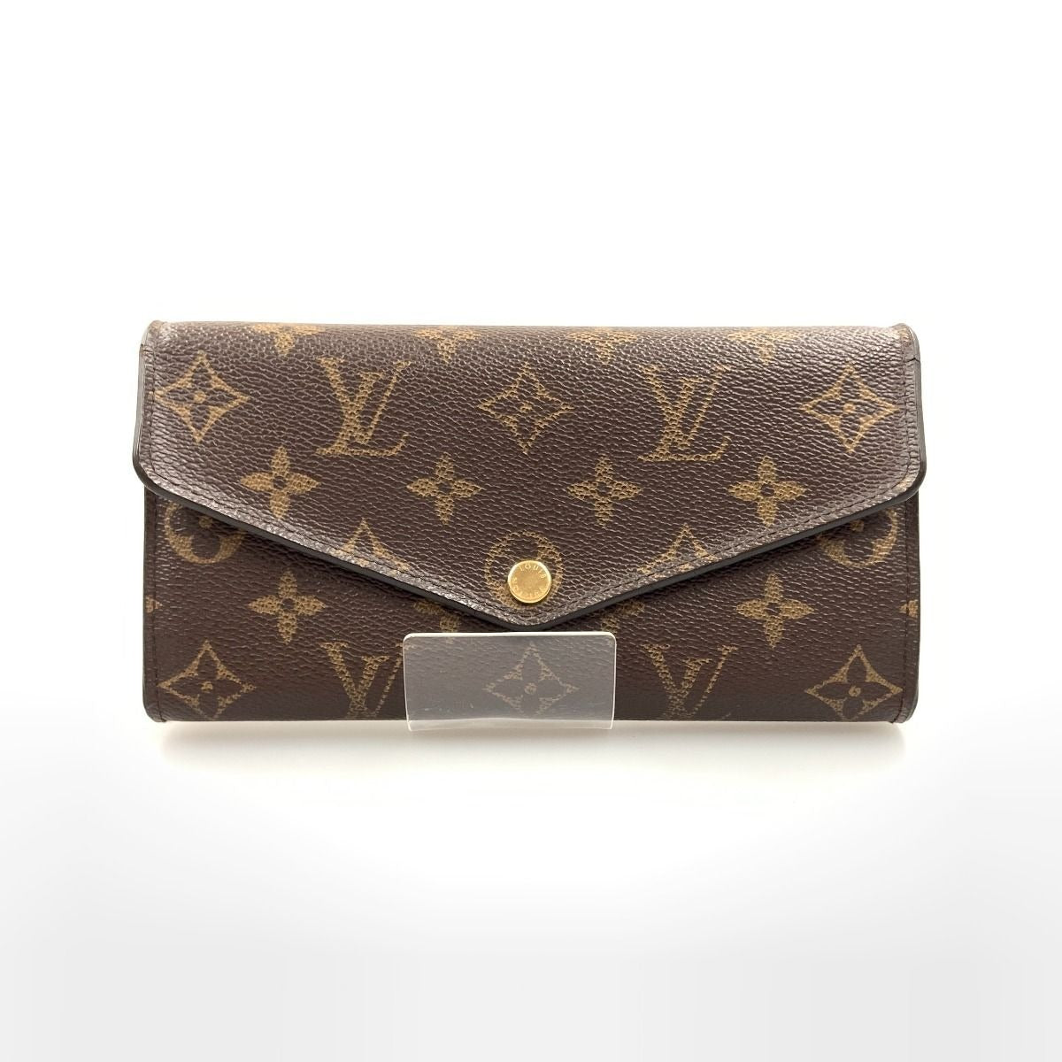 Louis Vuitton Monogram Portefeuille Sara Bifold Long Wallet Brown