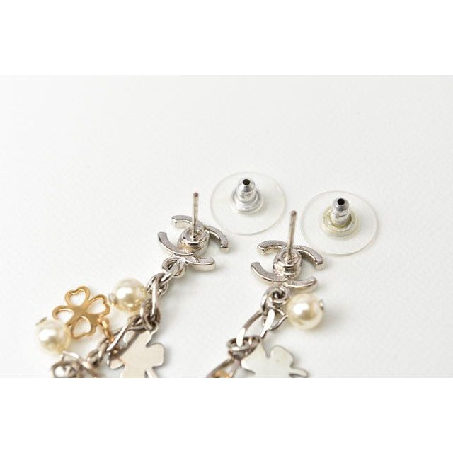 Chanel Clover Heart Motif Swing Pearl Silver — view 6