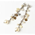Chanel Clover Heart Motif Swing Pearl Silver