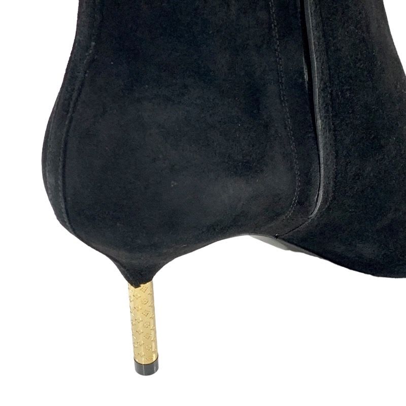 Louis Vuitton Ultimate Line Short Boots Ankle Monogram Heel Suede — view 8