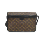 Louis Vuitton Monogram Macassar Arch Messenger MM Shoulder Bag Brown Marron Black — view 2