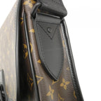 Louis Vuitton Monogram Macassar Arch Messenger MM Shoulder Bag Brown Marron Black — view 5