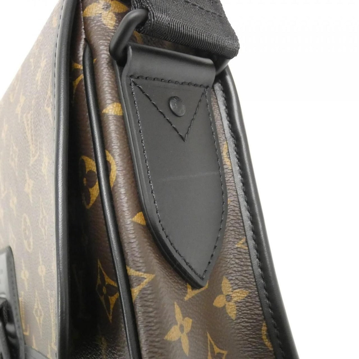 Louis Vuitton Monogram Macassar Arch Messenger MM Shoulder Bag Brown Marron Black — view 5