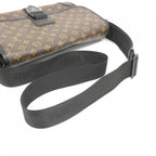 Louis Vuitton Monogram Macassar Arch Messenger MM Shoulder Bag Brown Marron Black — view 6