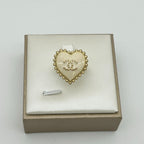 Chanel Ring CC Logo Heart