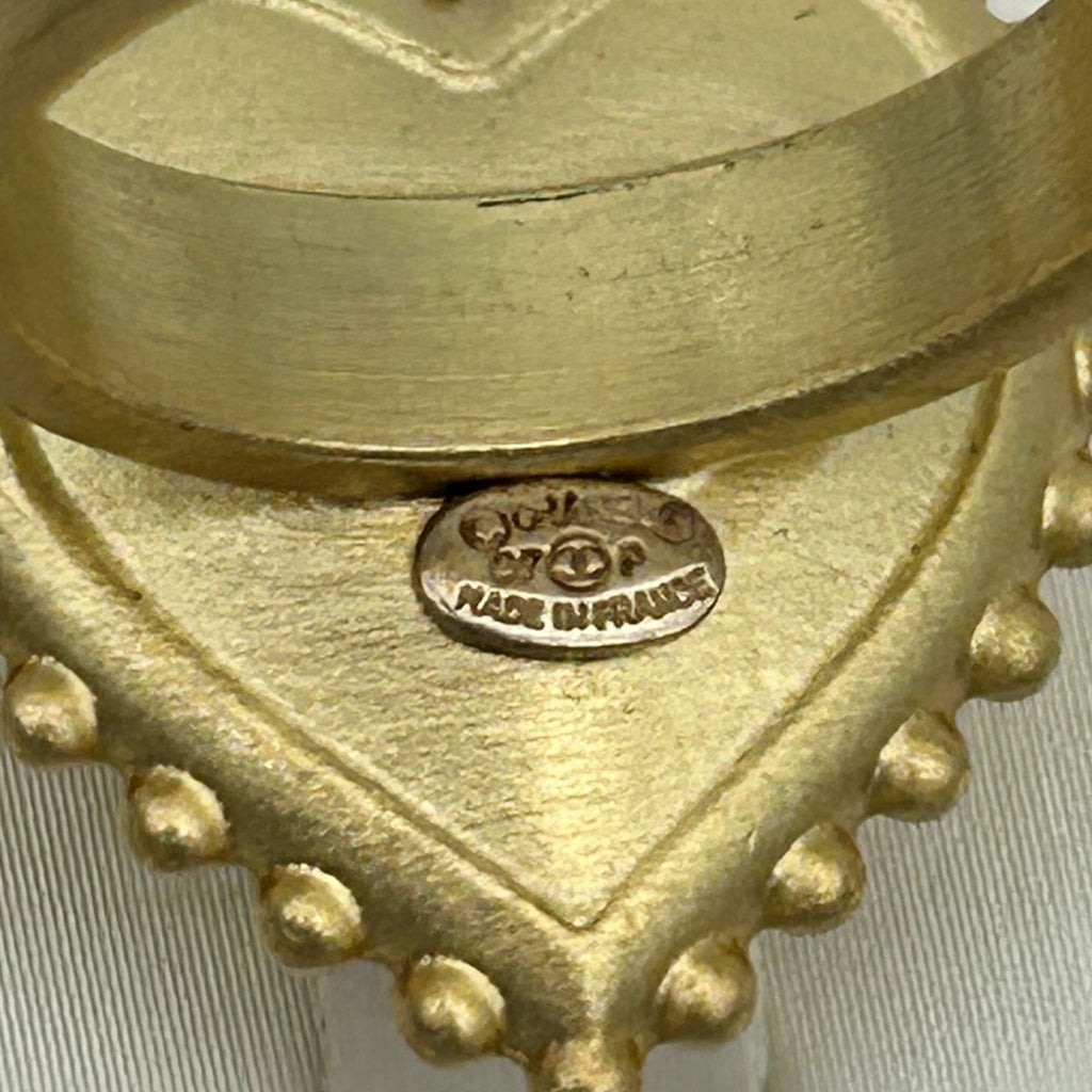 Chanel Ring CC Logo Heart