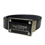 Louis Vuitton M6820 Belt Santure Avventur Leather 85 34 Black Em0334