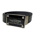 Louis Vuitton M6820 Belt Santure Avventur Leather 85 34 Black Em0334 — view 2