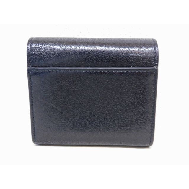Dior Saddle Lotus Compact Wallet Black Gold Leather 7K — view 2