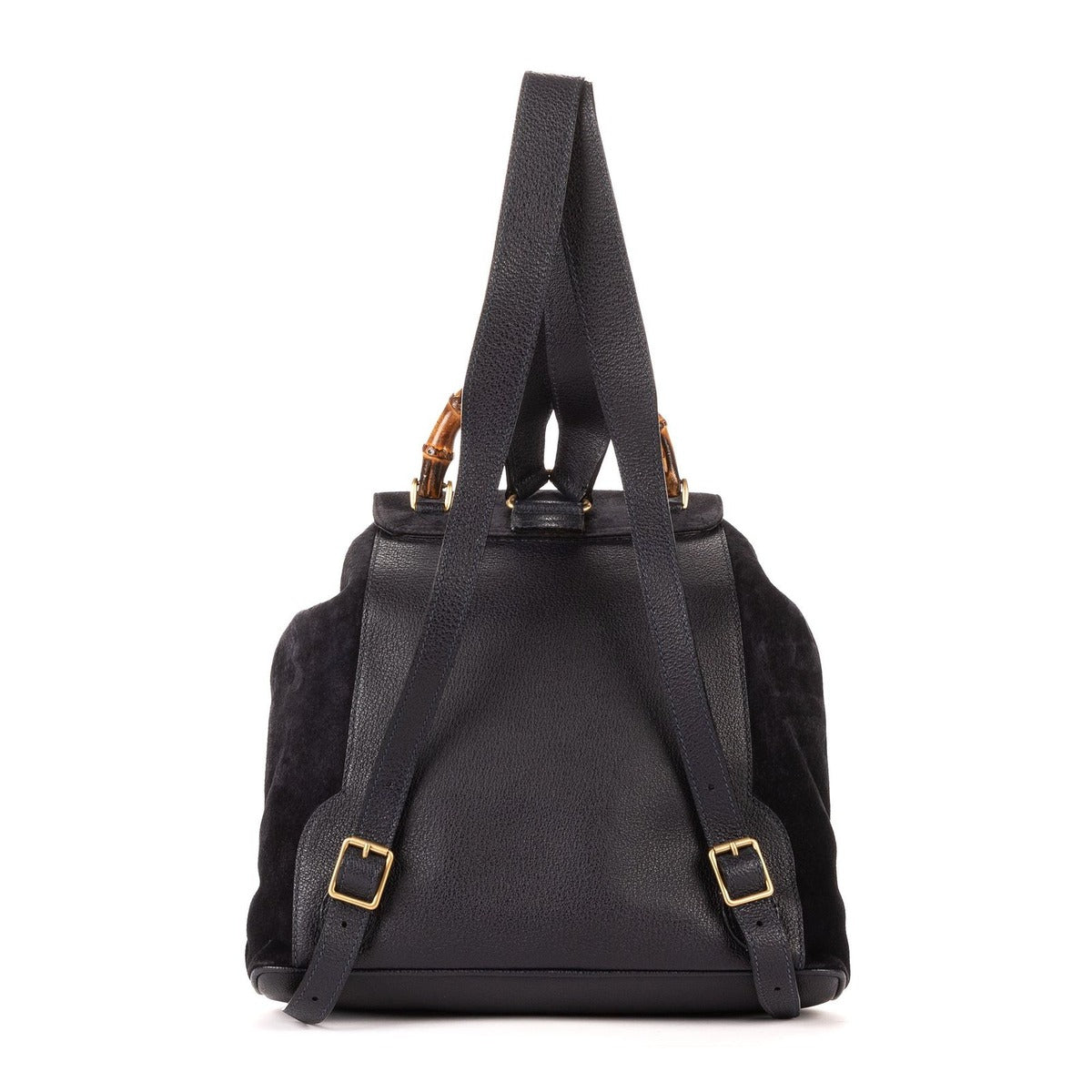 Gucci Rajivanbu Backpack Blue Suede Leather — view 4
