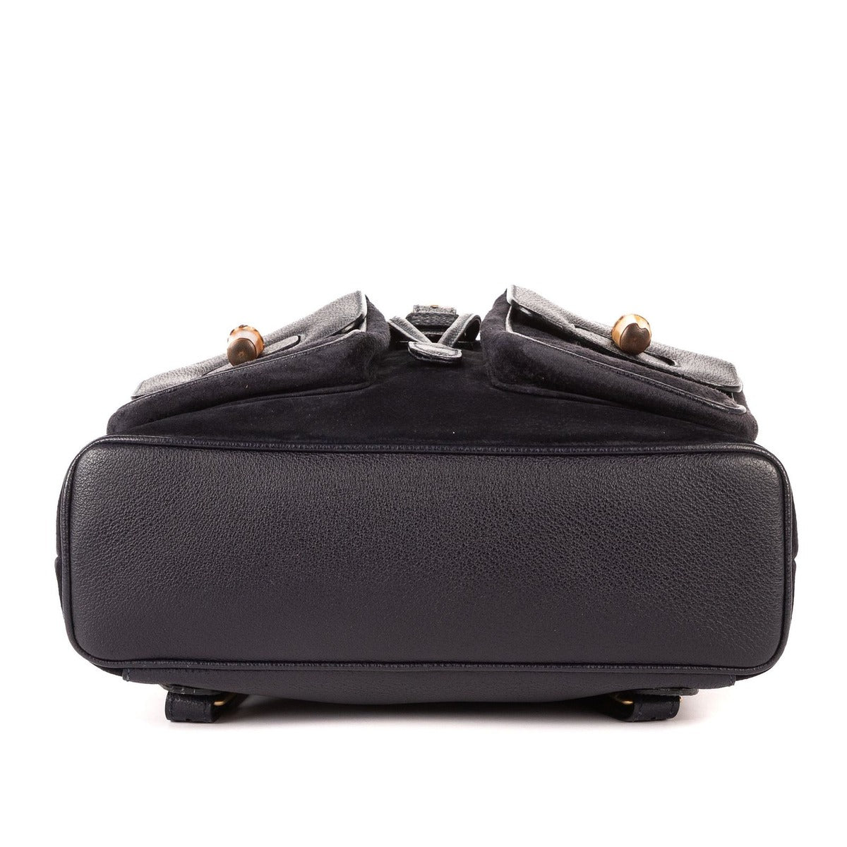 Gucci Rajivanbu Backpack Blue Suede Leather — view 6