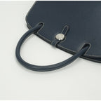 Hermes Dalvy MM Tote Lycee Blueroy Navy Silver Handbag — view 4