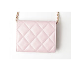 Chanel Chain Mini Wallet Accessory Pouch Ap2138 Quilted Caviar — view 5