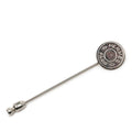 Hermes Series Pin Brooch Silver Metal