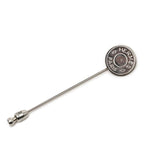 Hermes Series Pin Brooch Silver Metal
