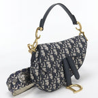 Dior Mini Saddle Shoulder Bag Jacquard