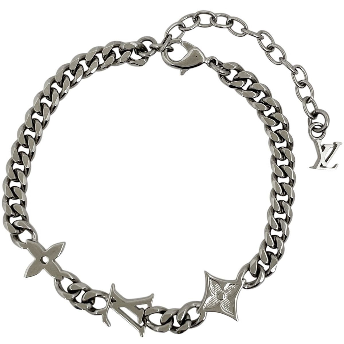 Louis Vuitton Bracelet Monogram Low Metal Silver