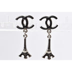 Chanel Eiffel Tower Motif in Black Silver — view 2
