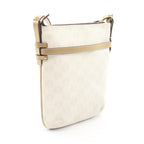 Loewe Shoulder Bag Repeat Anagram White Canvas Leather — view 2