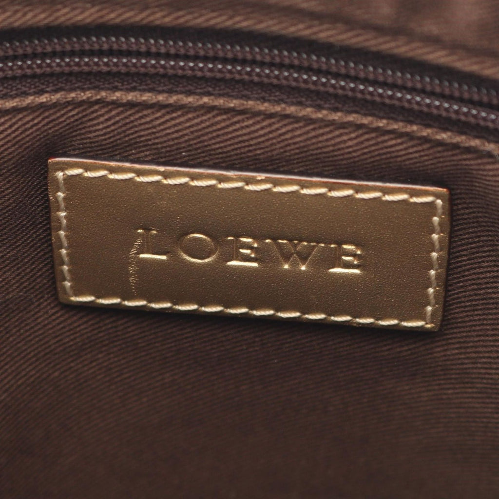 Loewe Shoulder Bag Repeat Anagram White Canvas Leather — view 4