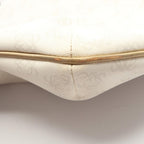 Loewe Shoulder Bag Repeat Anagram White Canvas Leather — view 8