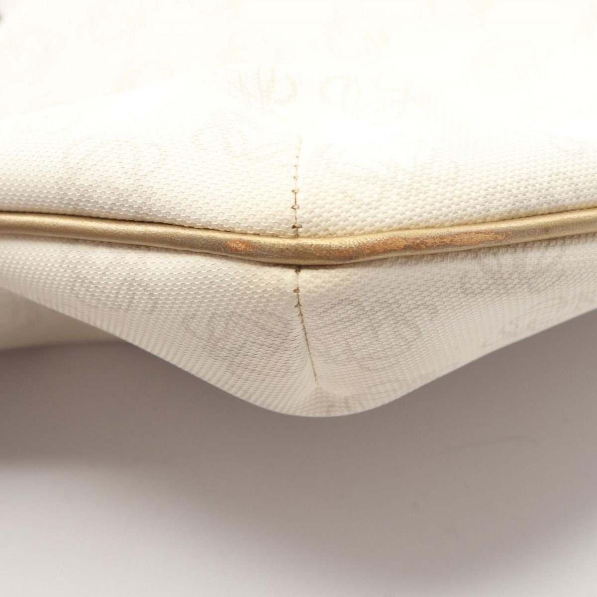 Loewe Shoulder Bag Repeat Anagram White Canvas Leather — view 8