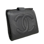 Chanel Wallet Caviar Leather Black Gold — view 2
