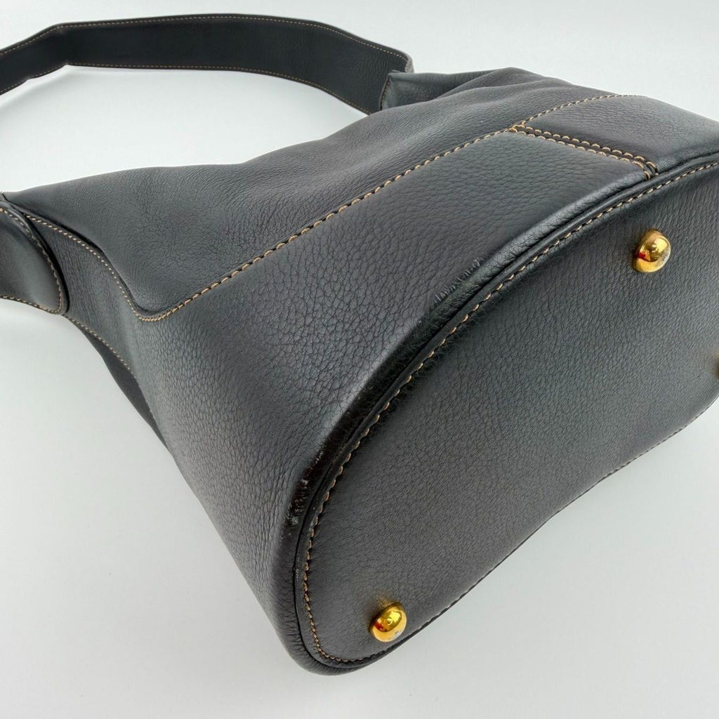 Loewe Shoulder Bag Black Leather Vintage — view 9