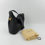 Loewe Shoulder Bag Black Leather Vintage