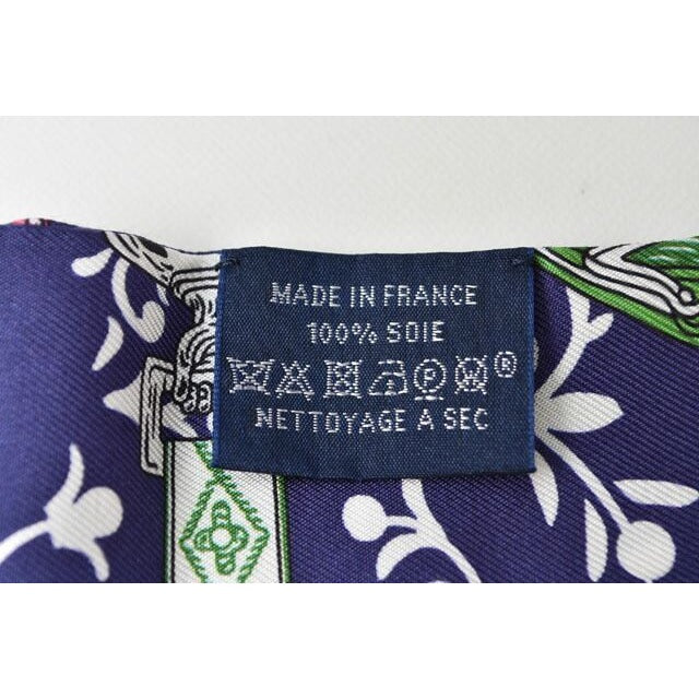 Hermes Tulley Scarf Silk Twill Royal Pink Multi — view 3