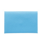 Hermes Card Case Men Brand Calvi Chevre Blue Aztec Business Holder