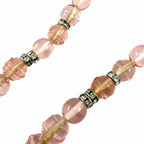 Chanel CC Logo Ribbon Rhinestone Choker Necklace Pink Silver — view 6