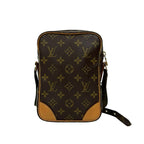 Louis Vuitton Vintage Amazon Monogram Leather Mini Shoulder Bag Pochette Brown — view 3