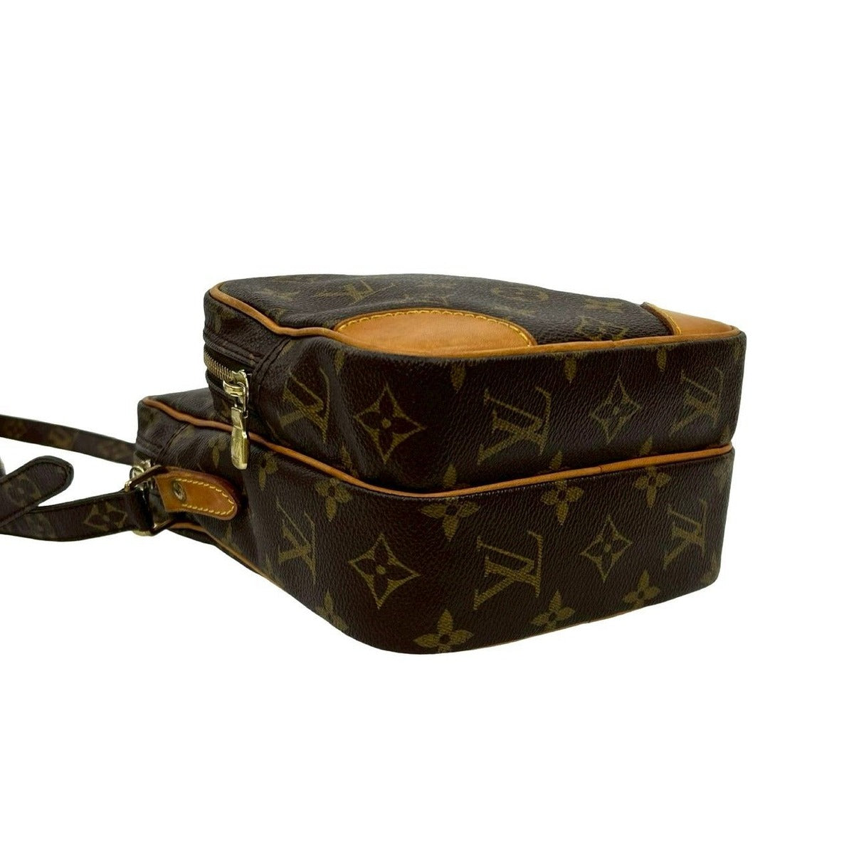 Louis Vuitton Vintage Amazon Monogram Leather Mini Shoulder Bag Pochette Brown — view 7