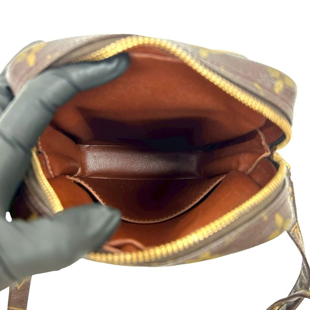 Louis Vuitton Vintage Amazon Monogram Leather Mini Shoulder Bag Pochette Brown — view 9