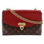 Louis Vuitton Saint Placide Monogram Canvas Threes Brown Red Ca2167