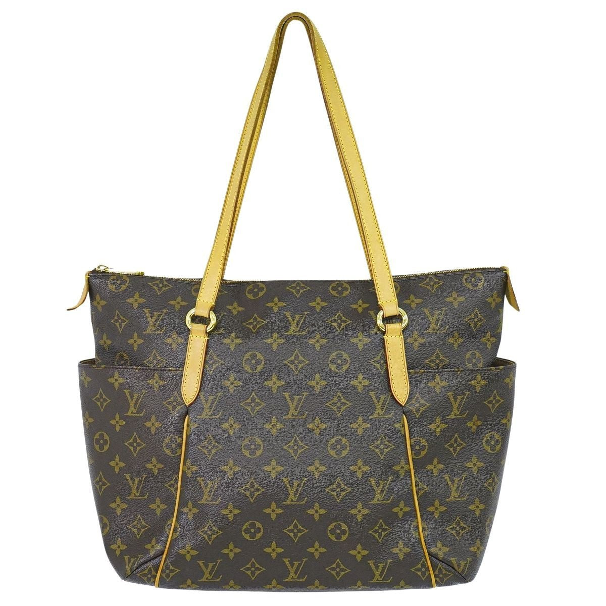 Louis Vuitton LV Totally MM Monogram Tote Shoulder Bag Brown